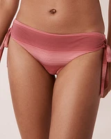 Bas de bikini cheeky en fibres recyclées STRIPES
