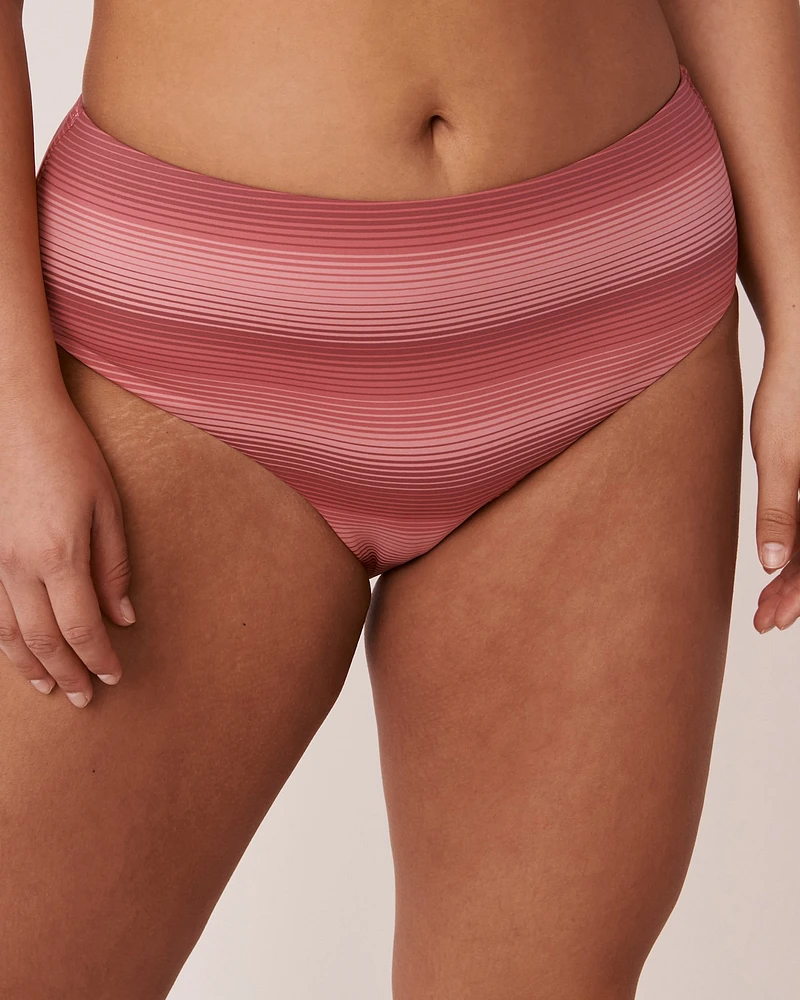 STRIPES Recycled Fibers Mid Waist Bikini Bottom