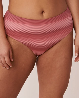 STRIPES Recycled Fibers Mid Waist Bikini Bottom