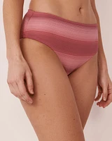 STRIPES Recycled Fibers Mid Waist Bikini Bottom
