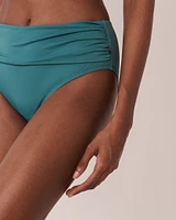Bas de bikini taille haute plissée COLOURFUL