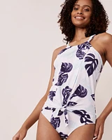 Maillot une-pièce drapé SOFT LEAVES