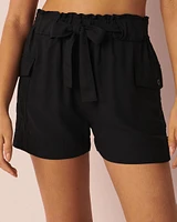 High Waist Cargo Shorts