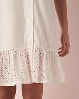 Crochet Detail Short Sleeve Dress