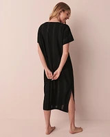 Tunique longue détail de crochet
