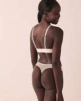 Embroidered Mesh Bralette