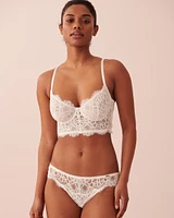 Unlined Corset Effect Bra
