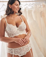 Unlined Corset Effect Bra