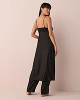 Satin Maxi Open Front Cami