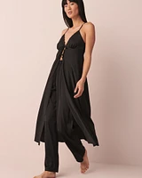 Satin Maxi Open Front Cami