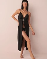 Satin Maxi Open Front Cami