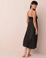 Satin Maxi Open Front Cami