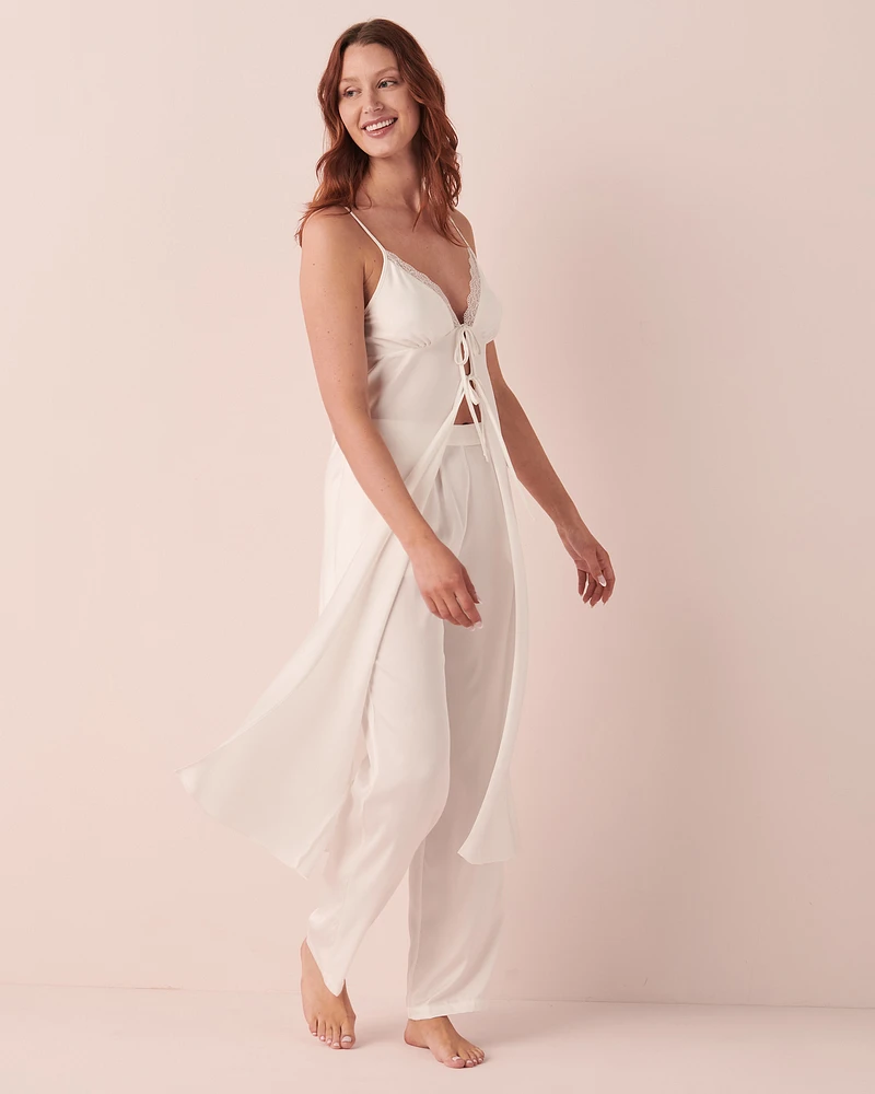Satin Maxi Open Front Cami