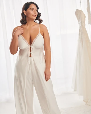 Satin Maxi Open Front Cami