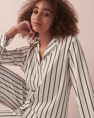 Striped Satin Shirt