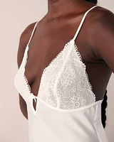 Lace Detail Satin Nightie
