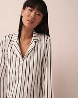 Satin Button-down Sleepshirt