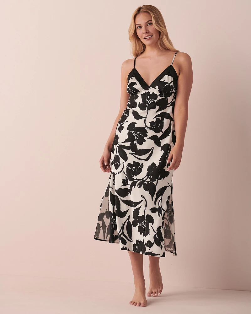 Satin Thin Straps Nightie