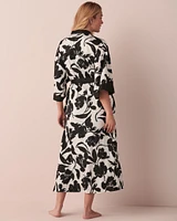 Kimono en satin longueur maxi