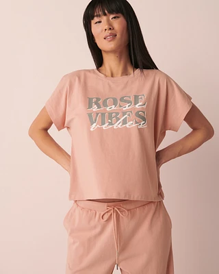 Flocking Print T-shirt