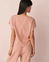 Flocking Print T-shirt