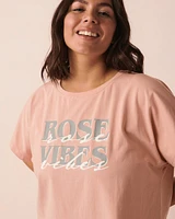 Flocking Print T-shirt