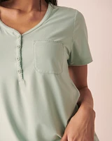 T-shirt Henley ultra doux