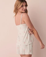 Recycled Fibers Lace Trim Cami
