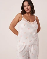 Recycled Fibers Lace Trim Cami
