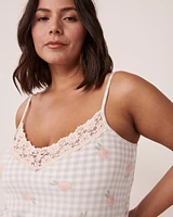 Recycled Fibers Lace Trim Cami