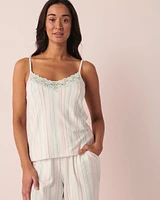 Recycled Fibers Lace Trim Cami