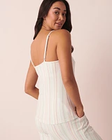 Recycled Fibers Lace Trim Cami