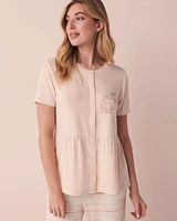 T-shirt ultra doux à boutons