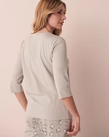 Cotton 3/4 Sleeve Shirt