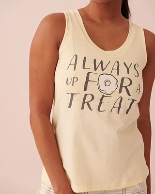 Camisole encolure dégagée en coton
