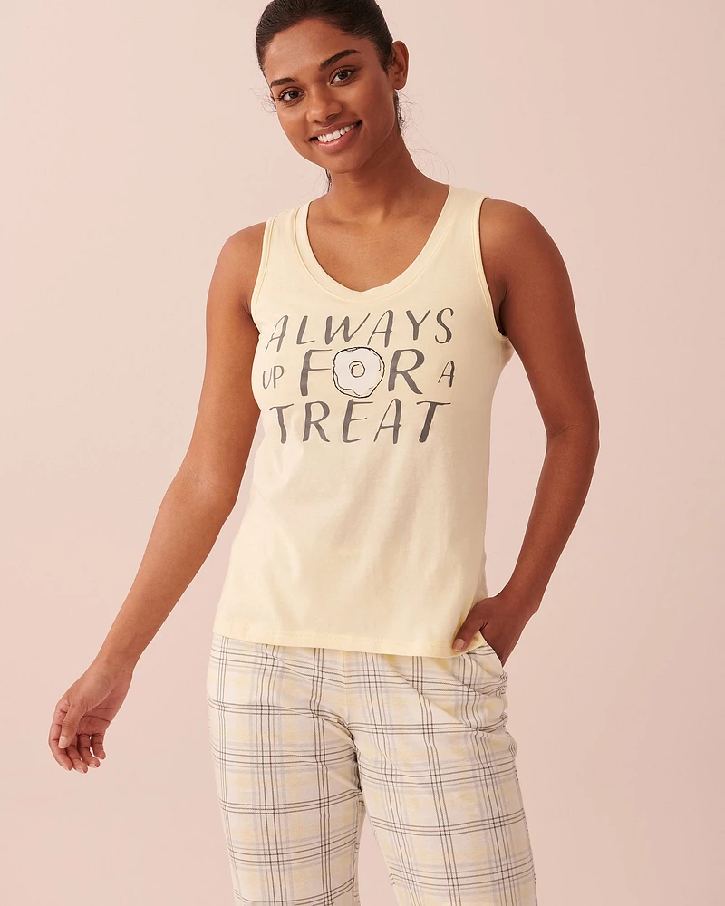 Camisole encolure dégagée en coton