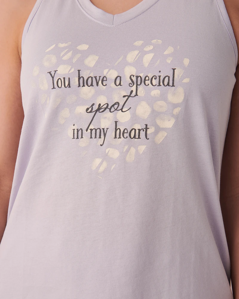 Camisole encolure en V coton