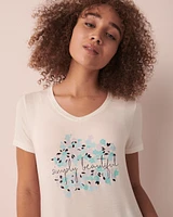 Soft Jersey V-neck T-shirt