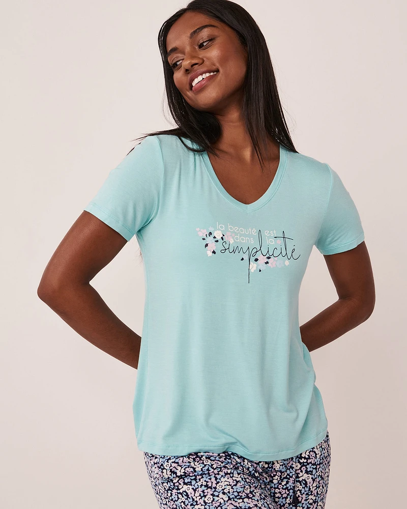 Soft Jersey V-neck T-shirt
