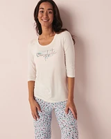 Chandail manches 3/4 en jersey doux