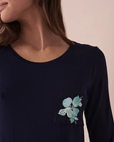 Chandail manches 3/4 en jersey doux