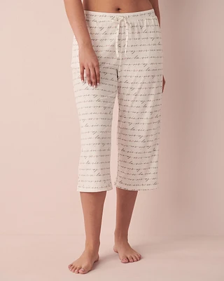 Capri jambe large ultra doux