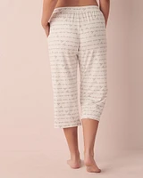 Capri jambe large ultra doux