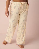 Pantalon ultra doux détails de dentelle