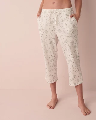 Capri jambe droite en coton