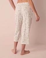 Capri jambe droite en coton