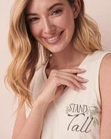 Cotton Sleeveless Sleepshirt