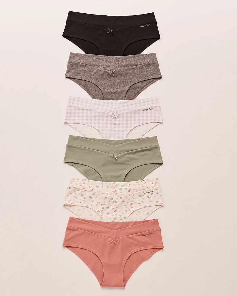 Pack Cotton Hiphugger Panty