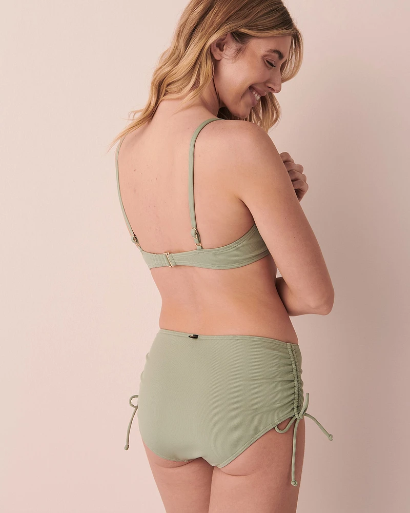 Haut de bikini triangle en fibres recyclées LILYPAD