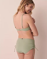 Haut de bikini triangle en fibres recyclées LILYPAD